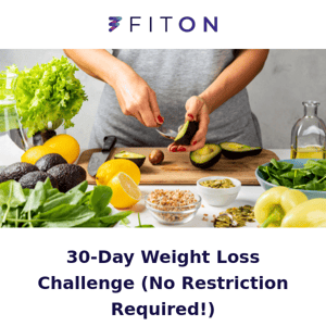 ✨ 30-day weight loss challenge