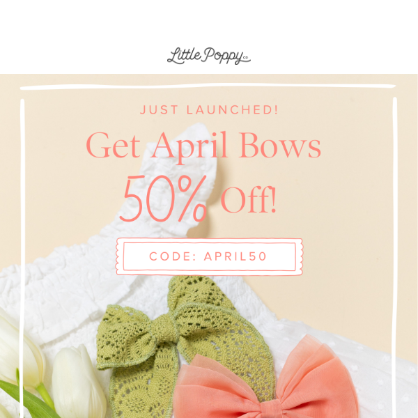 🐰 April Bows are HERE! 🐰