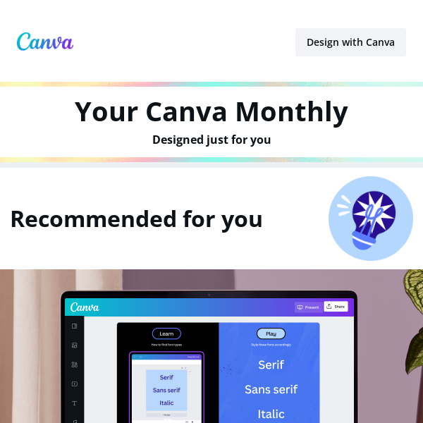 Your Canva Monthly ✨