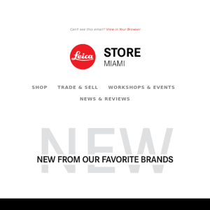 New at Leica Store Miami