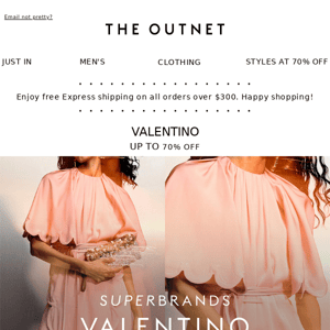 The joy of Valentino at up to 70% off