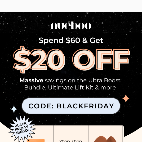 Black Friday Week Unveiled: Enjoy $20 Off on $60 Spend with Code BLACKFRIDAY!