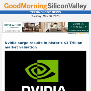 Nvidia surge results in historic $1 Trillion market valuation