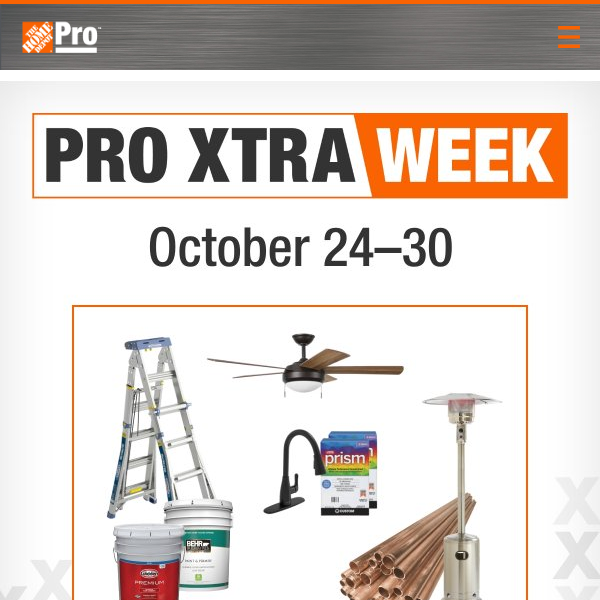 STARTING NOW: Pro Xtra Week Savings