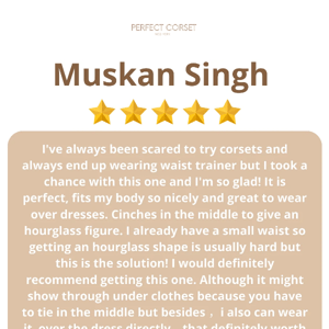 Meet Muskan review with Perfect Corset