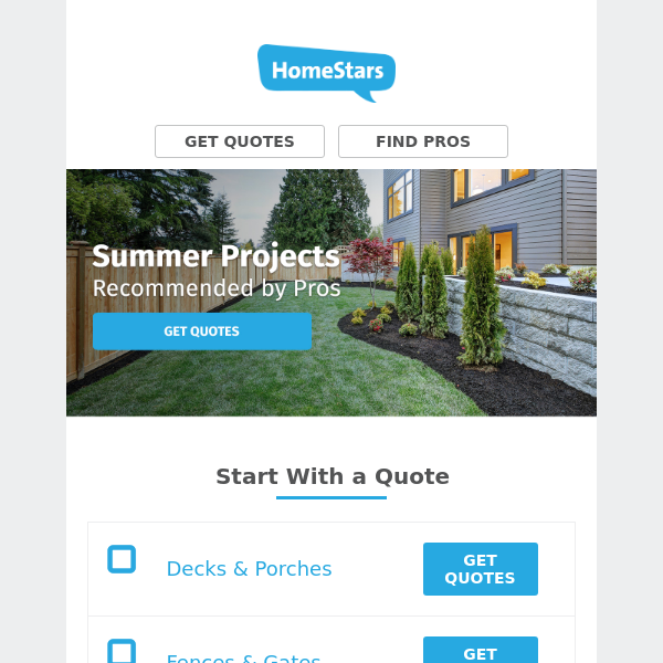 Summer Projects Recommended by Pros