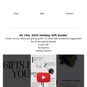 KC Chic 2023 Holiday Gift Guide!!!!