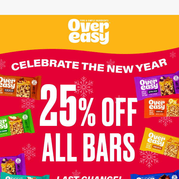 LAST DAY: Shop 25% OFF All Oat Bars ⏰