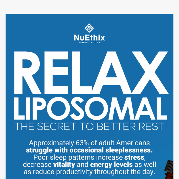 Sleepless nights? Try RELAX Liposomal