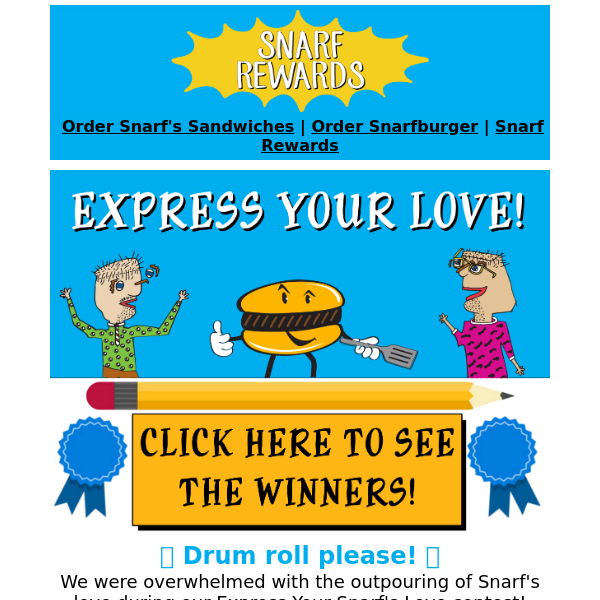 WINNERS ANNOUNCED for the Express Your Love contest!