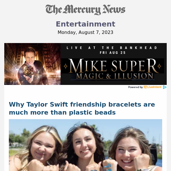 Why Taylor Swift friendship bracelets are much more than plastic beads –  Daily Breeze