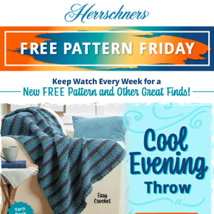 🙌 Free Pattern Friday: Cool Evening Throw