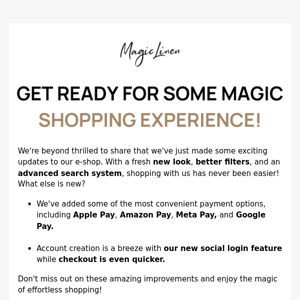 Get ready for some magic shopping experience 🎈