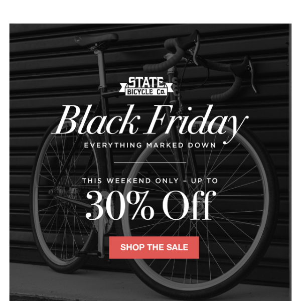 Black Friday Deals: Up To 30% Off Site Wide