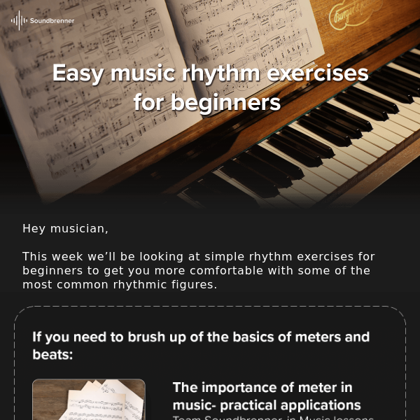 Rhythm for beginners: how and why?