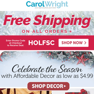 Celebrate the Season 🎅 Affordable Decor as low as $4.99