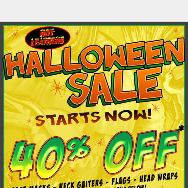 40% Halloween Sale Sneaking Up Early!