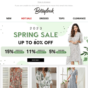 Perfect Outfits in Spring 2023, UP TO 80% OFF!