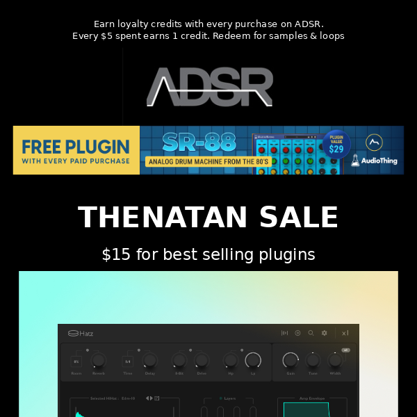 $15 Plugins from Thenatan inc. Tape Piano, VYBZ and more... - ADSR