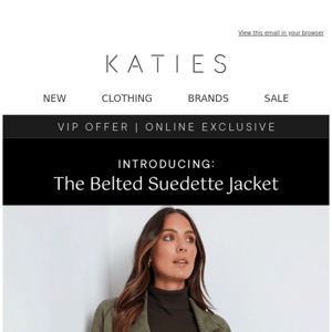 4 Hours ONLY | New Suedette Jacket NOW $54, Save $65