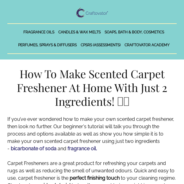 2-Ingredient Carpet Freshener 🏡