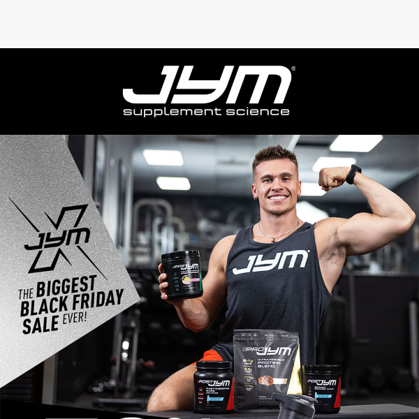 💪Biggest JYM Sale Ever: Black Friday and Cyber Monday Deals!