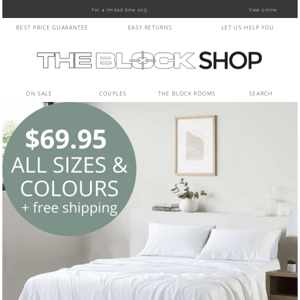 FLASH SALE | $69.95 All Sizes & Colours Eucalyptus Sheet Sets + Free Shipping