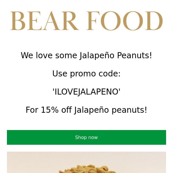 Jalapeño Peanuts Sale 🎉