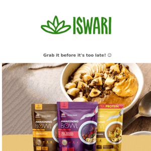 🎉 👀 Do you want OFFERS? 👉 3rd Gluten-free Oats + 3rd Awakening Bowl for FREE 🎁