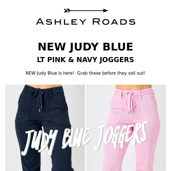 NEW JUDY BLUE 🩷 PINK & NAVY JOGGERS 💙