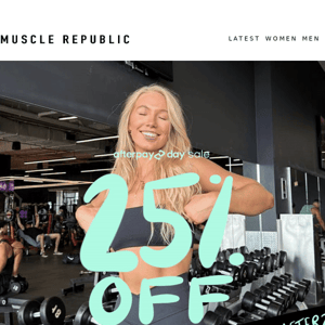 ICYMI: 25% OFF SITEWIDE 💸🤸‍♀️