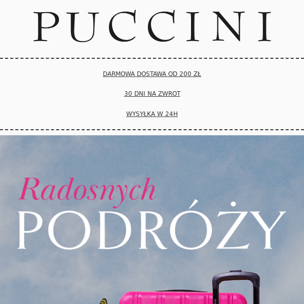 Radosnych... podroży 🌸 Walizki nawet -50%