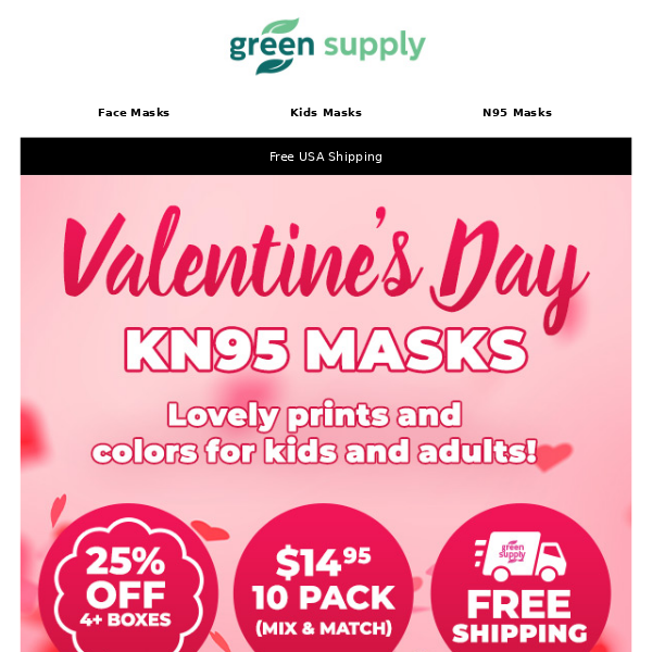 🌹💘KN95 Masks for Valentine's Day! Kids and Adults!