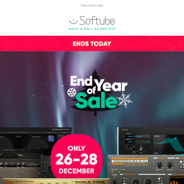 Ends today: save up to 75% with our Boxing Day bundles.