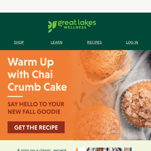 Warm Up with Chai Crumb Cake