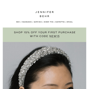 Don't Forget – 15% off Your First Order