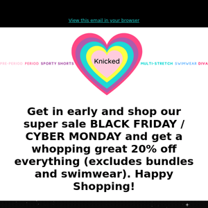 Super Sale ~ Black Friday / Cyber Monday shop now! Time is running out!