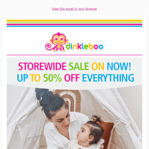 Save up to 50% storewide!