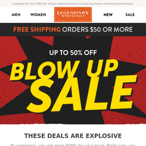 Blow Up Sale Starts Now