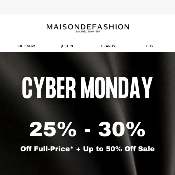 CYBER MONDAY SALE IS ON! - No more sales before Christmas