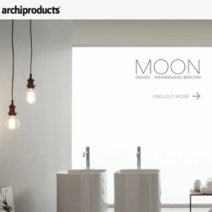New washbasin and sanitaryware Moon by Scarabeo: minimal edges and cosy shapes