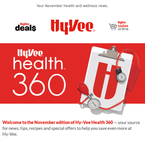 Your November Hy-Vee Health 360