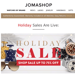 🎄 HOLIDAY SALE Is LIVE: IWC • Montblanc • Tag Heuer • Designer Sunglasses Sale • More