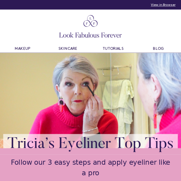Tricia’s Eyeliner Top Tips