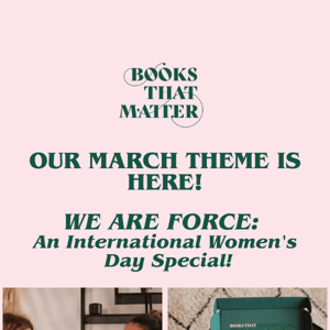 Our International Women's Day Theme is Here: We Are Force📚 💖