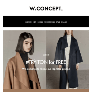 #TRYITON: Get this Cashmere Coat for FREE!🌟