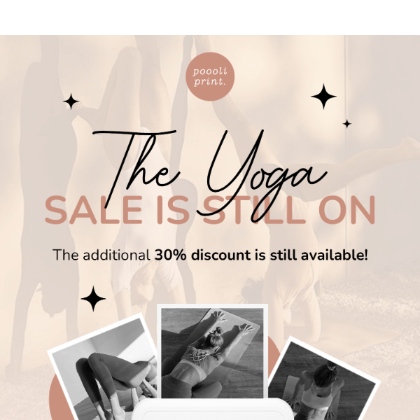 Yoga Sale reminder ✌️