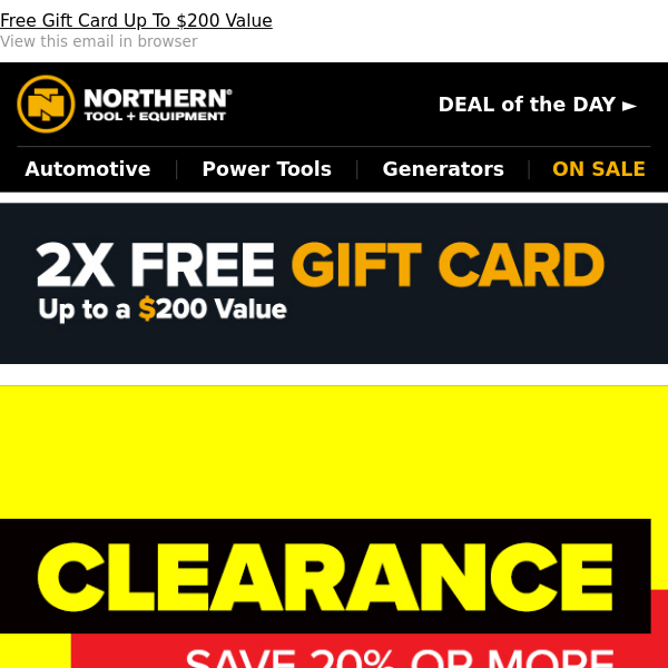 Clearance Sale: Save 20% or More