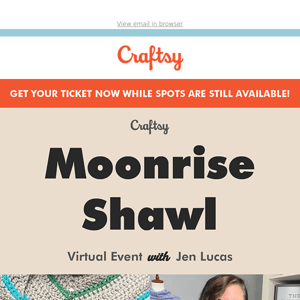 Sign up now for the new Moonrise Shawl Virtual Event!