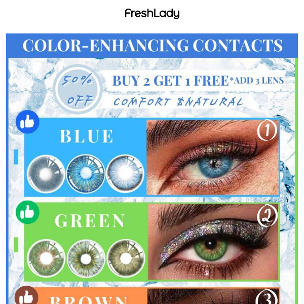 ✨Top 4 color-enhancing contact sale Reminder